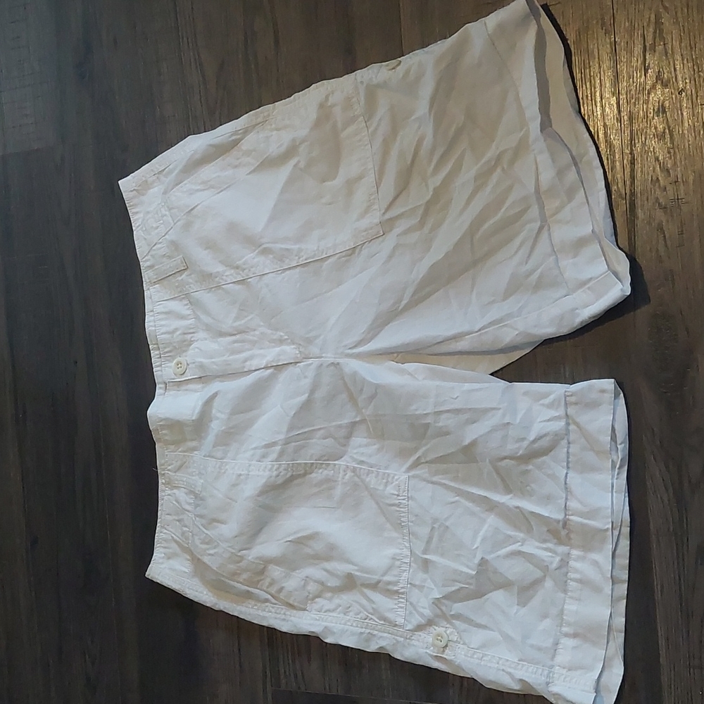 Lauren Ralph Lauren White Adjustable Length Shorts